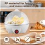 mizikuu Cuiseur Oeuf, Cuiseur à œufs pour Micro-Ondes pour 7 œufs Cuisson Vapeur Sans BPA Cuit Vapeur Electrique pour Oeufs, Maï