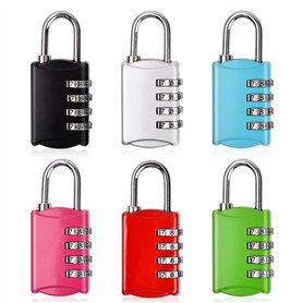 mizikuu Lot de 6 Cadenas à Combinaison de 4 Chiffres