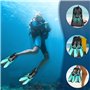mizikuu Palmes Réglables, ML/XL Palmes Natation Palmes de Snorkeling avec Sac Palmes de Courtes à Talon Ouvert Palmes de Plongée