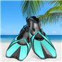 mizikuu Palmes Réglables, ML/XL Palmes Natation Palmes de Snorkeling avec Sac Palmes de Courtes à Talon Ouvert Palmes de Plongée