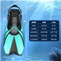 mizikuu Palmes Réglables, ML/XL Palmes Natation Palmes de Snorkeling avec Sac Palmes de Courtes à Talon Ouvert Palmes de Plongée