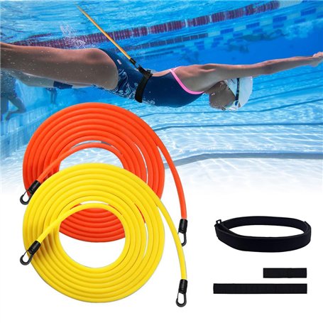 mizikuu 2 pièces Résistance Elastique de Nage Piscine