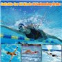 mizikuu 2 pièces Résistance Elastique de Nage Piscine, 4M Ceinture Nage Piscine pour Adultes Enfants Réglable Entraînement Ceint
