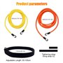 mizikuu 2 pièces Résistance Elastique de Nage Piscine, 4M Ceinture Nage Piscine pour Adultes Enfants Réglable Entraînement Ceint