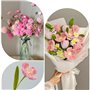 AMDZGLB Fil de Fleurs 100PCS Fil de Fer Vert de Fleuriste Emballage Tige Fleur de 30 CM Tige Metal pour Bouquet de Fleurs Bricol