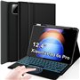 Nanhent Rétroéclairé Clavier Coque pour Xiaomi Pad 6S Pro (2024) 12.4 Pouces Tablette