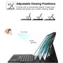 Nanhent Rétroéclairé Clavier Coque pour Xiaomi Pad 6S Pro (2024) 12.4 Pouces Tablette, Smart Touchpad, AZERTY Français Amovible 