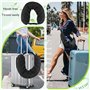 sylbx 1 Pièces Taie d'oreiller de Voyage,Oreiller de Voyage Portable,Oreiller Cervical Remplissable,Coussin De Nuque À Remplir a