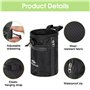 yotutun Sac Magnésie pour Escalade, Une Brosse à Bloc et Sac Poudre de Magnésium Sangle Réglable Sac de Rangement Poudre Magnési