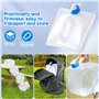 Riisoyu Réservoir d'eau Pliable, 10L Bidon d'eau Pliant avec Robinet sans BPA Portable Stockage d'eau de Camping pour Barbecue C