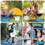 Riisoyu Réservoir d'eau Pliable, 10L Bidon d'eau Pliant avec Robinet sans BPA Portable Stockage d'eau de Camping pour Barbecue C