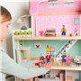 Lot de 12 Mini Articulées Marionnettes Personnage Maison de Poupee Dolls de Jeu de Simulation