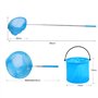 TFSZE 6 Pieces Filet Papillon Kit,Epuisette Enfant Filet à Papillon Télescopique Net avec Extendable Seau Pliant Filet Peche Fil