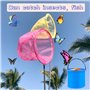 TFSZE 6 Pieces Filet Papillon Kit,Epuisette Enfant Filet à Papillon Télescopique Net avec Extendable Seau Pliant Filet Peche Fil