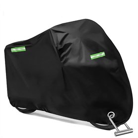 BNGXR Bâche de Protection pour Moto 190T Imperméable avec Trous de Serrure Coupe-Vent Résistant Aux UV - 245 x 105 x 125 cm