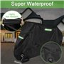 BNGXR Bâche de Protection pour Moto 190T Imperméable avec Trous de Serrure Coupe-Vent Résistant Aux UV - 245 x 105 x 125 cm
