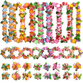 Aviski 32 Pièces Leis Décorations Collier de Fleurs