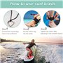 Generic 10 Pieds Sup Leash Coiled Laisse De Cheville 5.5mm Cordon de Sécurité Surf Leash en TPU Leash Paddle Corde De Pied De Re