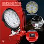 Lampe de travail LED sans fil 15-16 W, projecteur de chantier portable 2000 lm avec port USB alimenté par des batteries lithium-