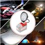 Lampe de travail LED sans fil 15-16 W, projecteur de chantier portable 2000 lm avec port USB alimenté par des batteries lithium-