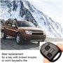SLshiBo 2 Pièces Coque Télécommande Toyota 2 Boutons Boitier Clef Voiture Coque de Clé sans Lame Compatible avec Toyota Yaris Ra