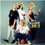 UBERMing Kit de Costume Hip Hop avec Boîte Radio Gonflable Lunettes de Soleil Chapeau et Or Signe de Dollar Collier Bracelet Ann