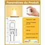 Klarlight G6.35 Ampoules Halogènes 150W Dimmable Blanc Chaud 3000K, GY6.35 Lampes à Capsule Halogène 2-Pin DC 24V pour Lustres, 
