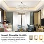 Bonlux Ampoule G9 LED Blanc Chaud 3000K Dimmable, 4W Équivalent 40W Lampe Halogène 300LM AC220-240V 10PCS