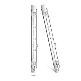 Klarlight Ampoule Halogène R7s 118mm 400W 7500Lm J118 Dimmable Double Extrémité 240V J Type Ligne Blanc Chaud 2800k Tungstène Fi
