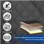 4 en 1 Housses de Siège d'auto pour Chien, Protection Chien Universelle avec Fenêtre de Visualisation, Imperméable Antidérapant 