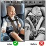 2pcs Chest Clip Ceinture de Sécurité Voiture Enfant, Pince Harnais Siège Auto, Réglable Sangle de Poitrine, Pratique et Sécurita