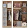 Sosayet Lot de 4 cubes de rangement pliants, 26 x 26 x 28 cm Boîtes de Rangement Ouvertes en Textile Non-Tissé, Tiroir en Tissu,