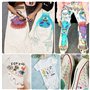 24 Couleurs Marqueurs Textile et Tissu, Marqueur Feutre Textiles Non-Toxique Feutres Indélébile - Idéal pour T Shirt Blanc, Sac 