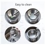 Mortier en acier inoxydable avec pilon de qualité alimentaire Pestle and Mortar - Diamètre : 10 cm
