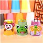 6 couleurs au hasard Lot de 60 gobelets en carton - 250 ml - Multicolores - Biodégradables - Jetables - Pour mariage, enfants, b