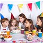 6 couleurs au hasard Lot de 60 gobelets en carton - 250 ml - Multicolores - Biodégradables - Jetables - Pour mariage, enfants, b