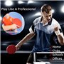 HAFERL Kit de tennis de table avec 2 raquettes et 3 balles dans un sac, idéal pour les enfants et les adultes