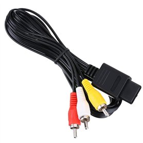 Câble TV AV Vidéo Audio Chinch Pour Nintendo 64 N64 SNES Super GameCube NGC SFC