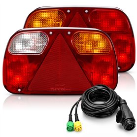 2PCS Feu de Remorque Feux Arrière