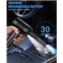 Soufflette Air Comprimé, 3 Vitesses 91 000 tr/min Bombe Air Sec Souffleur PC, Depoussierant Ordinateur Rechargeable par USB Avec