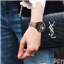 NC Diamant Montre Bracelet pour Samsung Galaxy Watch 4 40 mm/44 mm, Bling Watchband Femmes Cristal Strass en Acier Inoxydable Mé