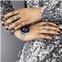 NC Diamant Montre Bracelet pour Samsung Galaxy Watch 4 40 mm/44 mm, Bling Watchband Femmes Cristal Strass en Acier Inoxydable Mé