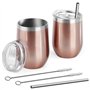 Lot de 2 Tasse à Café en Acier Inoxydable