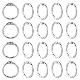 Lot de 22 anneaux de reliure