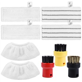 WOKEEPOW Lot de 9 accessoires pour nettoyeur vapeur Kärcher EasyFix SC 2