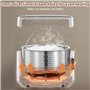 mizikuu Cuiseur Vapeur en Acier Inoxydable, Panier Vapeur Qualité Alimentaire Insert Vapeur de 20 cm Avec Poignée Pratique Desig