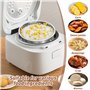 mizikuu Cuiseur Vapeur en Acier Inoxydable, Panier Vapeur Qualité Alimentaire Insert Vapeur de 20 cm Avec Poignée Pratique Desig