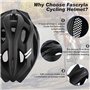 Casque de vélo avec lumière LED - Casque de VTT - Casque de ville - Unisexe - Taille réglable - Respirant - Casque de VTT pour h