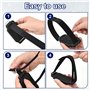 Casenly Crampons Antidérapants, Lot de 4 Griffes à Crampon pour Chaussures avec 14 Dents, Universelles Crampons Pointes Antidéra