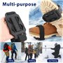Casenly Crampons Antidérapants, Lot de 4 Griffes à Crampon pour Chaussures avec 14 Dents, Universelles Crampons Pointes Antidéra